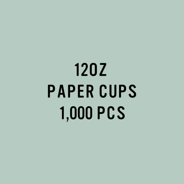 Paper & Plastic  - 12oz paper Cup - 1000 pcs