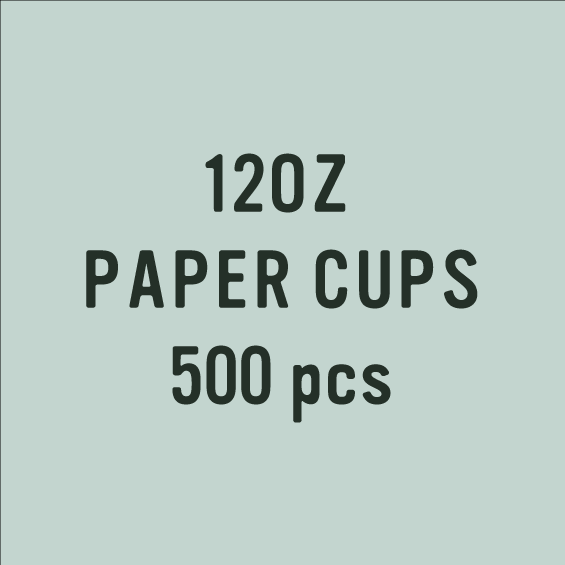 Paper & Plastic  - 12oz paper Cup - 500 pcs