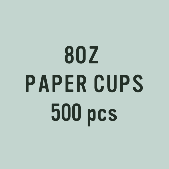 Paper & Plastic  - 8oz paper Cup - 500 pcs
