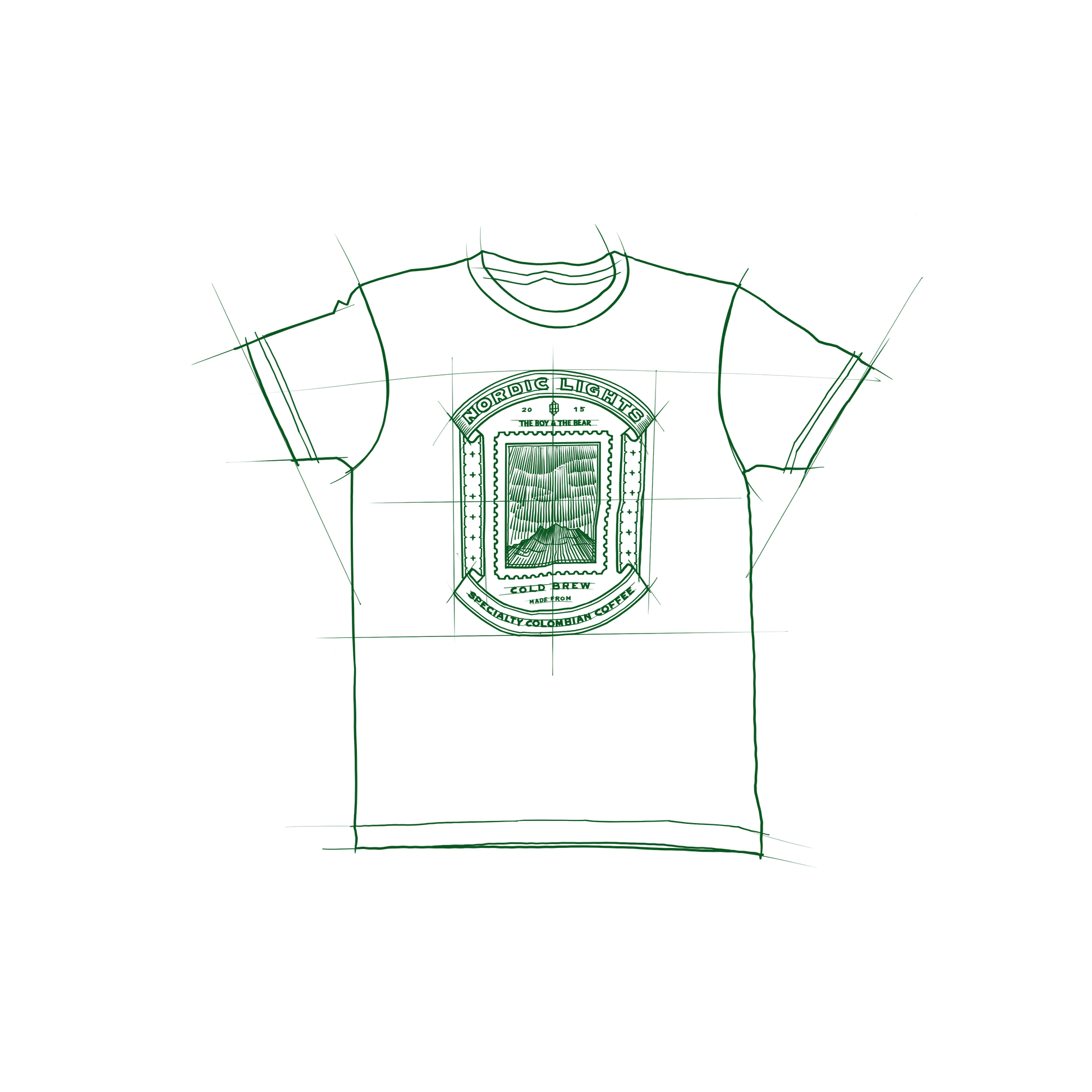 Tee: Nordic Lights